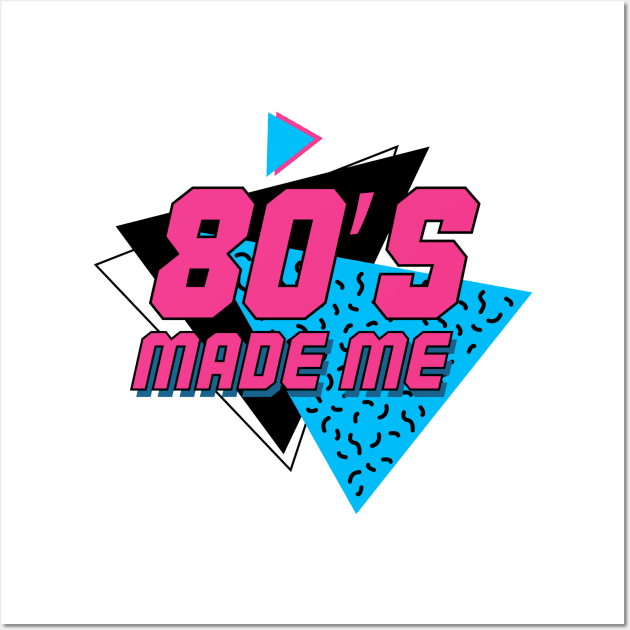 80's Kid - 80's Made Me - Vintage Old School Style Wall Art by SeaAndLight